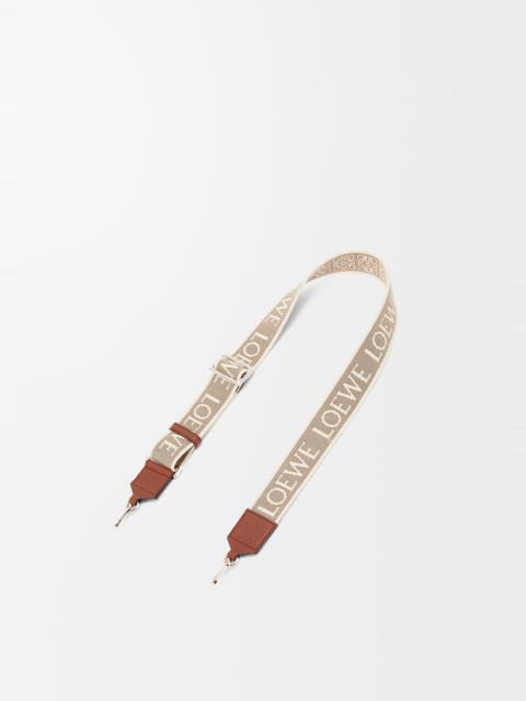 Loewe Anagram strap in jacquard and calfskin