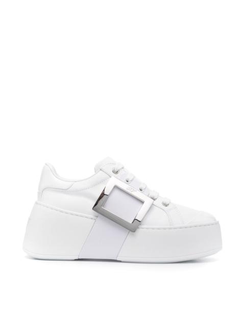 Roger Vivier Viv Skate high leather sneakers