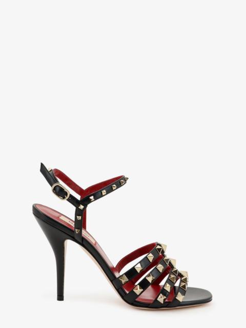 Valentino Valentino Garavani Rockstud Leather Sandals With Iconic All-Over Studs