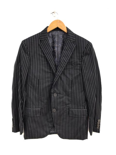 Other Designers Designer - Made In Italy Angelico Stripes Wool Jacket