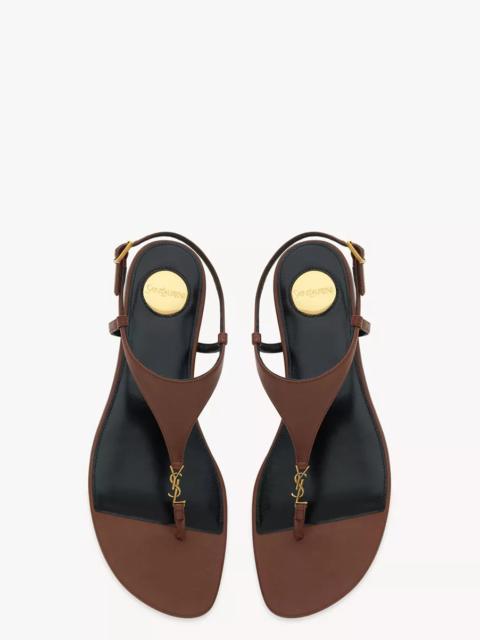 SAINT LAURENT Women's Cassandra Slingback Thong Sandals