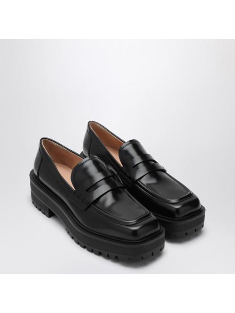 Gianvito Rossi Black leather loafer
