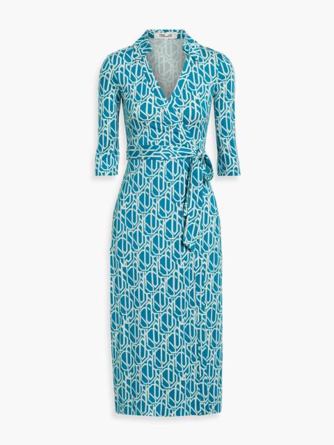DIANE VON FURSTENBERG Abigail printed silk-jersey midi wrap dress