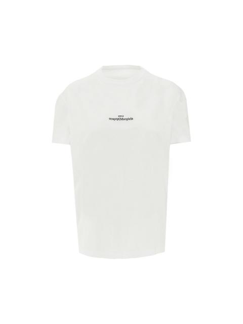Maison Margiela UPSIDE DOWN LOGO EMBROIDERY T-SHIRT