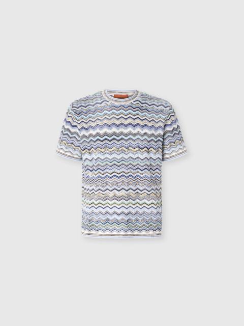 Missoni Cotton knit T-shirt with chevron pattern