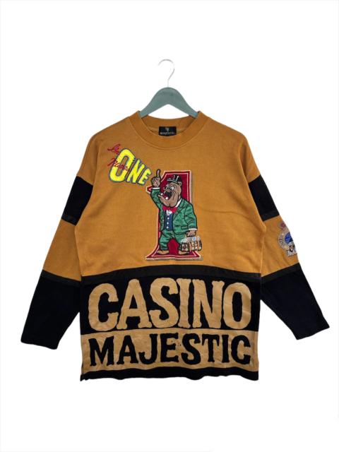 Other Designers Japanese Brand - Vintage Casino Majestic Embroidered Logo Sweatshirt