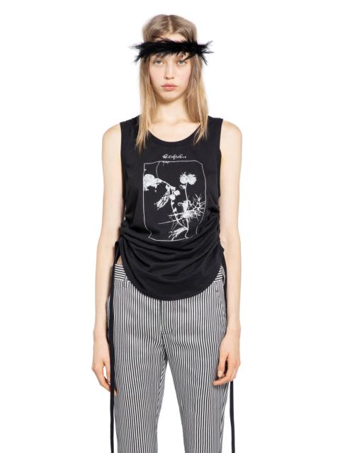 Ann Demeulemeester 'wildflower'' Mexi Cropped Tank Top
