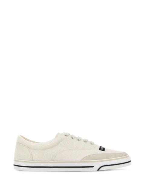 Dolce & Gabbana Dolce & Gabbana Men Ivory Canvas Dg Sailing Sneakers