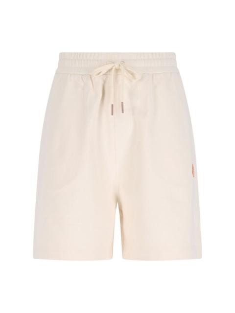 Moncler X GILGA FARM BY DONALD GLOVER LOGO BERMUDA SHORTS