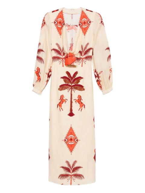 Johanna Ortiz Across Paradise midi dress