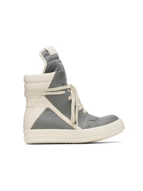 Rick Owens Gray Concordians Geobasket Sneakers