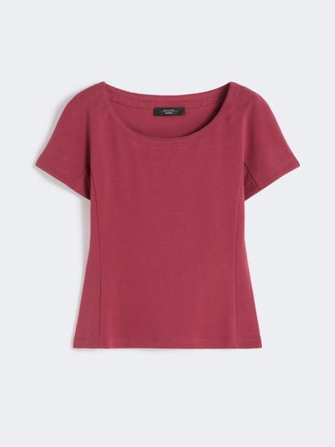 WEEKEND Max Mara Fitted jersey top - CHERRY