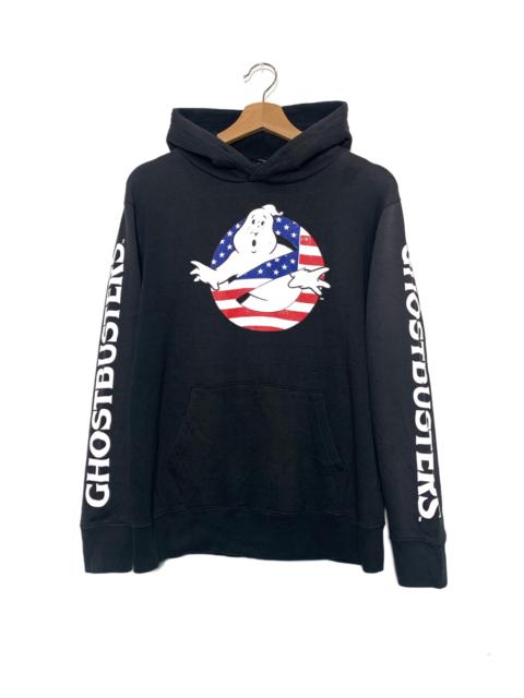Other Designers Vintage - Vintage Ghostbusters “No Entry American Flag Pullover Hoodie