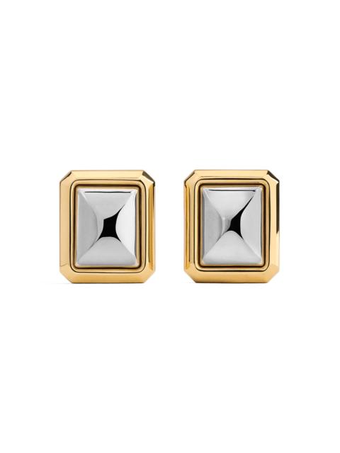 JACQUEMUS Jacquemus Les Pendants Carré Earrings in Silver /Gold 979 at Nordstrom