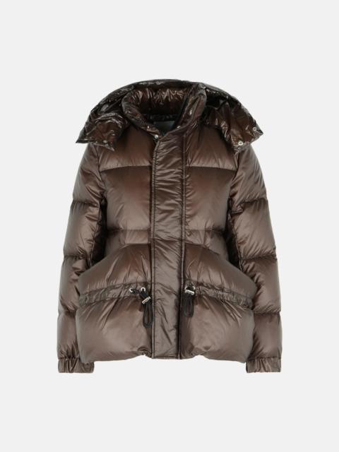 sacai BROWN NYLON DOWN JACKET