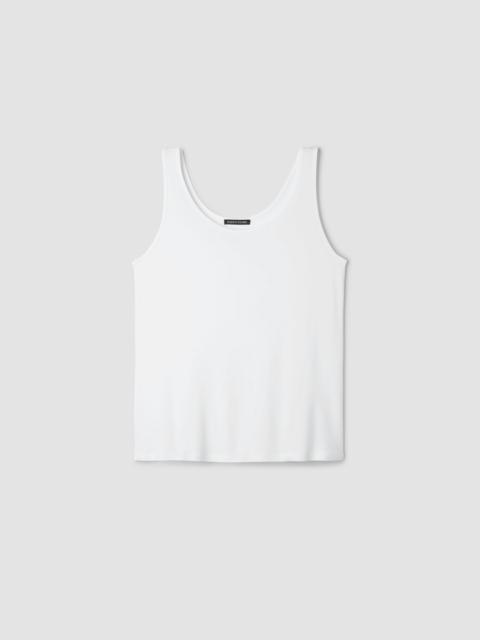 EILEEN FISHER Stretch Silk Jersey Scoop Neck Tank