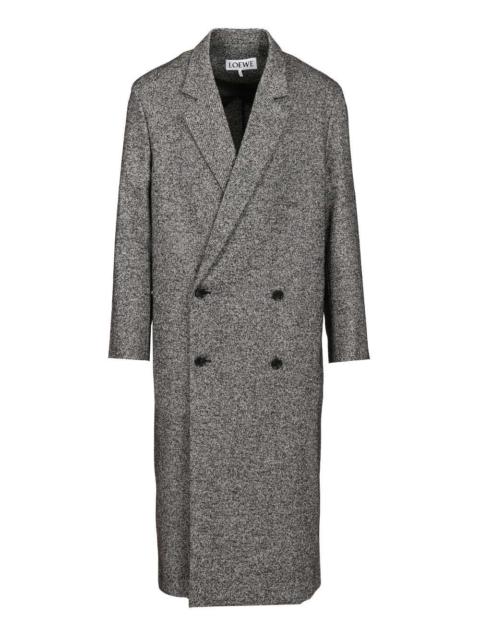Loewe Loewe Double Breasted Coat In Wool Blend