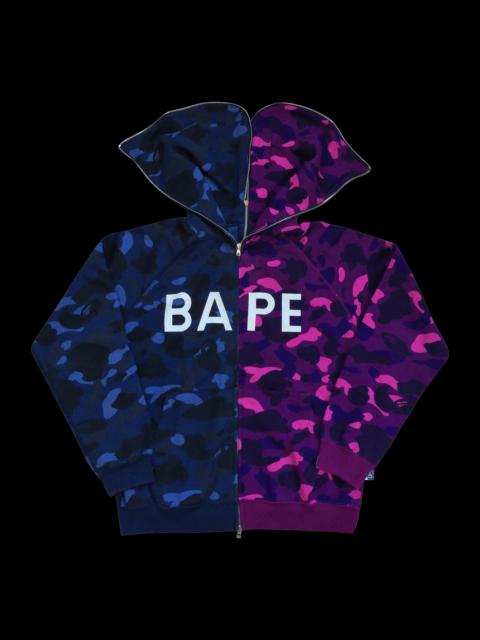 A BATHING APE® Color Camo Split Full Zip Hoodie