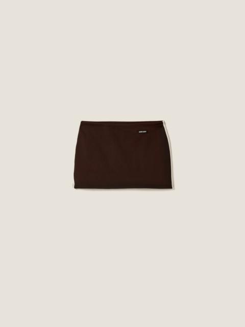 Miu Miu Technical yarn miniskirt