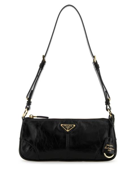 Prada Prada Women Black Leather Shoulder Bag