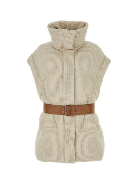 Khrisjoy Sand knit sleeveless New Iconic down jacket