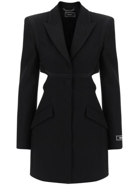 Versace Blazer Dress With Cut Outs
