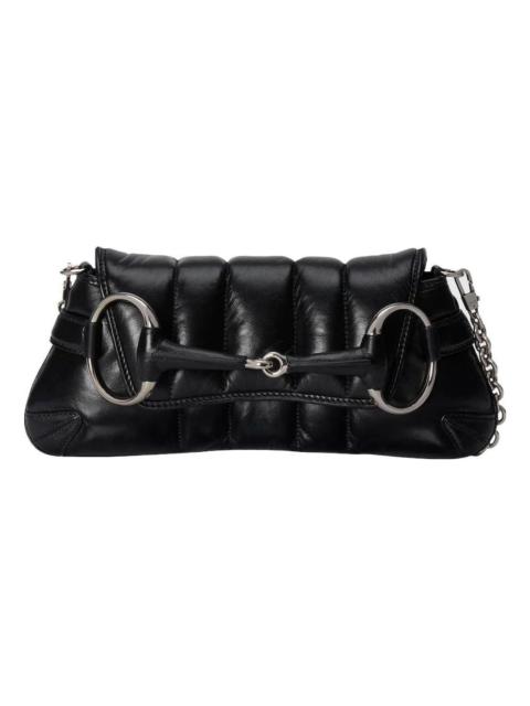 GUCCI (WMNS) Gucci Horsebit Chain Small Shoulder Bag 'Black' 764339-AACU1-1000