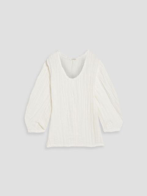 BY MALENE BIRGER Mikala linen-gauze top