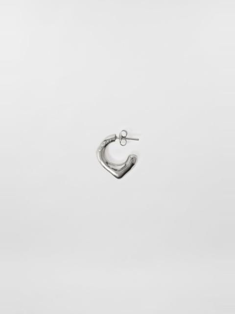 SUNNEI SINGLE METALLIZED EARRING / silver