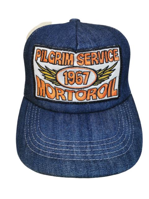 Other Designers Designer - BLUE BUEK UNION MADE PILGRIM SERVICE MORTOROIL TRUCKER HAT