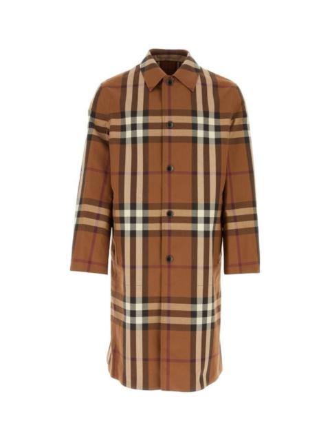 Burberry Man Embroidered Cotton Eversible Overcoat