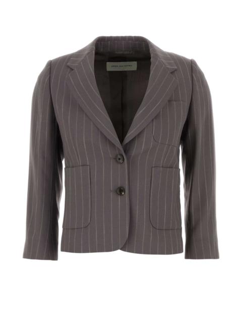 Dries Van Noten Dries Van Noten Women Embroidered Wool Blend Bamis Blazer