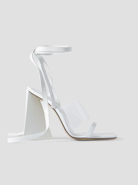 THE ATTICO Isa leather and PVC sandals