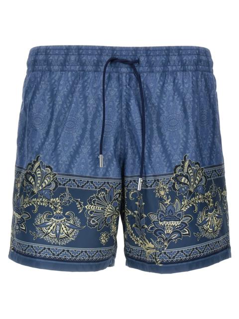 Etro Men Paisley Flower Swimsuit