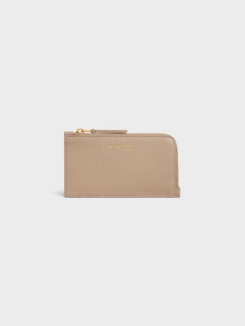 CELINE LONG ZIPPED CARD HOLDER IN SUPPLE GRAINED CALFSKIN