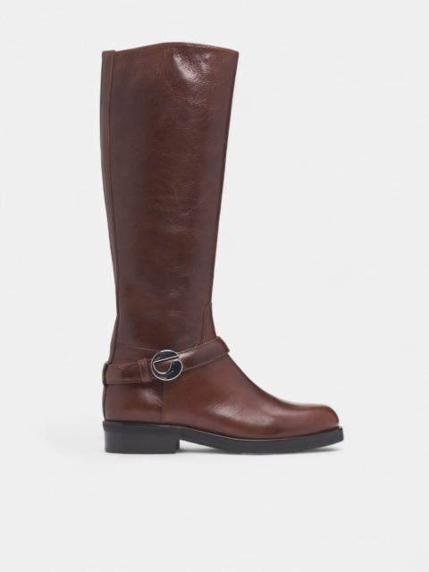 COPERNI Brown Leather High Cavalier Boots