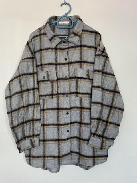 Other Designers If Six Was Nine - 💥Vintage 90s Lefty Button Wool Flannel Shadow Plaid