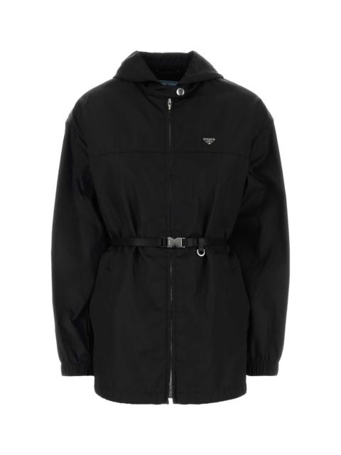 Prada Prada Women Black Re-Nylon Windbreaker