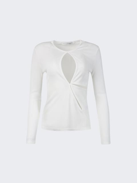 CHRISTOPHER ESBER Anglaise Long Sleeve Top White