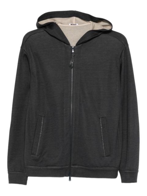 Brunello Cucinelli Cotton And Silk Blend Hoodie