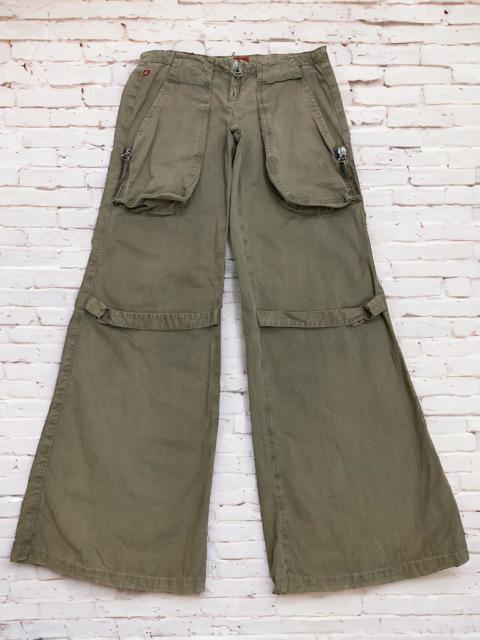 Other Designers American Apparel - Miss Sixty Italian Wide Leg Parachute Cloth Bondage Pants