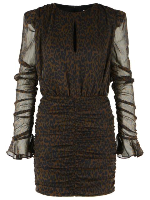 ROTATE Rotate Polyester Mini Dress Brown Women