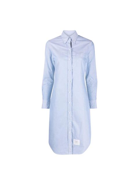 Thom Browne Knee Length Point Collar Shirt