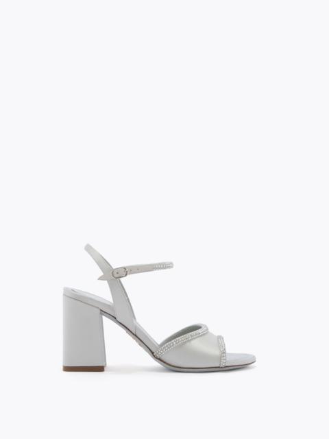 RENE CAOVILLA MARGHERITA PEARL GREY SANDAL 80