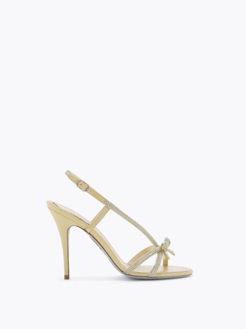 RENE CAOVILLA LYNETTE BUTTER YELLOW SANDAL 100