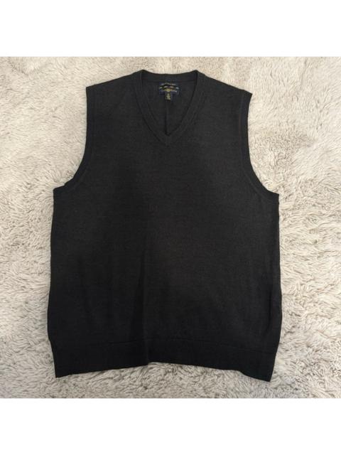 Other Designers Club Room Grey V-Neck Italian Merino Wool Sweater Vest Gilet