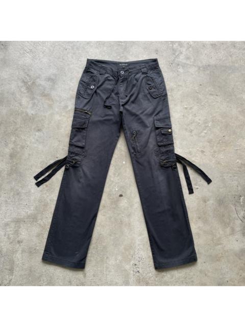 Other Designers Japanese Brand - Vintage Japanese BONDAGE 10 Pocket Faded Cargo Pants Black
