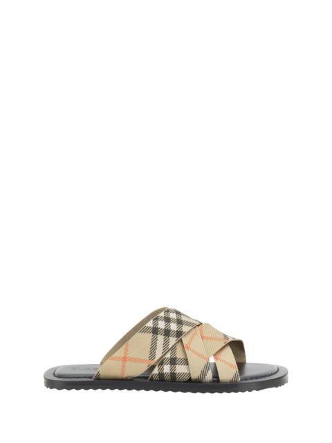 Burberry Burberry Men Archivio Check Sandals