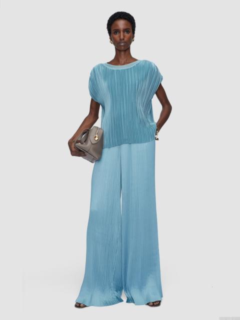 JOSEPH Cedre Pleated Satin Top