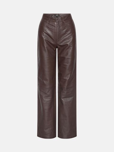 ROTATE Rotate Women Straight Leather Pants